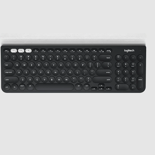 купить Клавиатура беспроводная Logitech K780 (DARK GREY/SPECKLED WHITE, Multi-Device, Bluetooth Smart/Logitech Unifying, 2 батарейки типа ААА) в Алматы