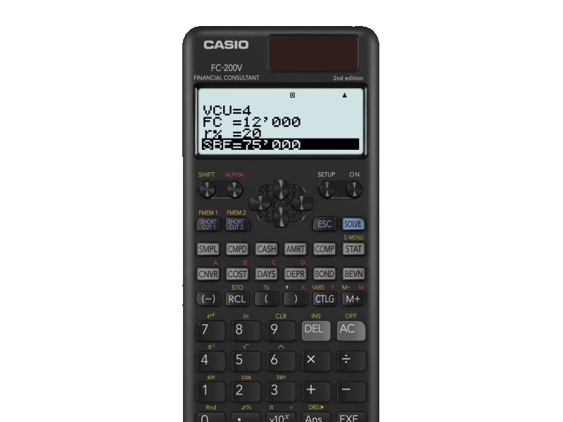 купить Калькулятор финансовый CASIO FC-200V-2-W-ET в Алматы