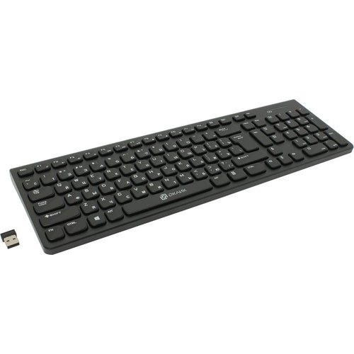 купить Клавиатура Oklick 880S черный USB беспроводная slim Multimedia в Алматы