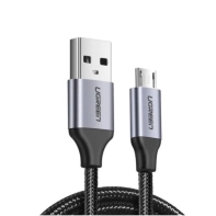 купить Кабель UGREEN US290 Micro USB 2.0 Cable 1M Metal/Black, 60146 в Алматы фото 1