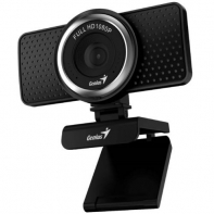 купить GENIUS ECam 8000, black, Full-HD 1080p webcam, swiveling, tripod-ready design, USB, built-in microphone, rotation 360 degree, tilt 90 degree в Алматы фото 3