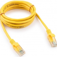 купить Патч-корд UTP Cablexpert PP12-2M/Y кат.5e, 2м, литой, многожильный (жёлтый) в Алматы фото 1