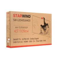 купить Телевизор LED Starwind 43* SW-LED43UA403 Smart Ultra HD/60Hz в Алматы фото 4