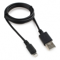 купить Кабель USB Cablexpert CC-USB-AP2MBP AM/Lightning, для iPhone5/6/7/8/X, IPod, IPad, 1м, черный, пакет в Алматы фото 1