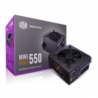 купить Блок питания CoolerMaster MWE 550 BRONZE 550W 240V, Active PFC, КПД >85%, 1x 20+4PIN, 1x 4+4PIN, 6x SATA, 4x 4-PIN, 2xPCI-E 6+2PIN Вентилятор 120mm, MTBF 100,000 Hours MPE-5501-ACAAB-EU в Алматы фото 1