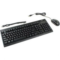 купить Клавиатура  мышка Genius KM-125, USB, Black, RU, CB в Алматы фото 1