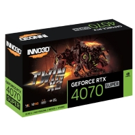 купить Видеокарта Inno3D GeForce RTX4070 SUPER Twin X2 12G N407S2-126X-186162N в Алматы фото 3
