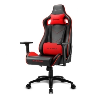 Купить Игровое кресло Sharkoon Elbrus 2 Black/Red <Синтетическая кожа, Газлифт 4, подлокотник 3D> Алматы