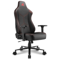 Купить Игровое кресло Sharkoon Skiller SGS30 Black/Red v2 <Cинтетическая кожа, Газлифт 4, подлокотник 3D> Алматы