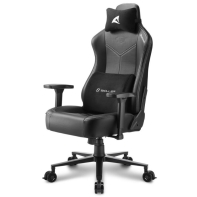 Купить Игровое кресло Sharkoon Skiller SGS30 Black/White <Cинтетическая кожа, Газлифт 4, подлокотник 3D> Алматы