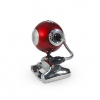 купить Веб-Камера, Global, A-58, USB 2.0, CMOS, 640x480, 1.3Mpx, Микрофон, Красный, Крепление: усиленный, Металлический механизм для установки на любой LCD монитор, Красный в Алматы фото 1