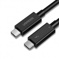 купить Кабель UGREEN US501 USB-C to USB-C Thunderbolt 4 Cable 0.8m (Black), 30389 в Алматы фото 2