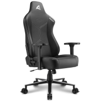 купить Игровое кресло Sharkoon Skiller SGS30 Black/White <Cинтетическая кожа, Газлифт 4, подлокотник 3D> в Алматы фото 3