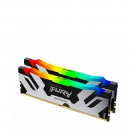 Купить ОЗУ Kingston Renegade Silver RGB 32Gb (16x2) 6400MHz DDR5 DIMM, CL32, 1.25v,  KF564C32RSAK2-32 Алматы