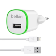 Купить Домашнее зарядное устройство belkin usb micro charger (220в + кабель молния, usb 1amp) Алматы