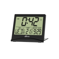 купить Часы-будильник с термометром Ritmix CAT-042 черный в Алматы