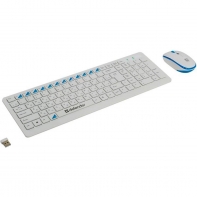 купить Комплект беспроводной клавиатура+мышь Defender Skyline 895 RU,белый,мультимедийный в Алматы
