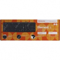 купить Клавиатура проводная Defender Element HB-520 PS/2 RU,черный 45520 в Алматы фото 2