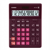 купить Калькулятор настольный CASIO GR-12C-WR-W-EP бордовый в Алматы фото 2