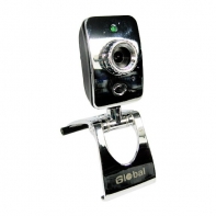 купить Веб Камера, Global, S-60, USB 2.0, CMOS, 800x600, 1.3 Mpx, Микрофон, Хромированная, Крепление: усиленный металлический механизм для установки на любой LCD монитор в Алматы фото 1