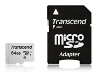 Купить Карта памяти MicroSD 64GB Class 10 U1 Transcend TS64GUSD300S-A Алматы