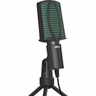 купить Настольный микрофон Ritmix RDM-126 черный-зеленый в Алматы фото 2