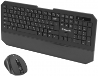 купить Комплект беспроводной клавиатура+мышь Defender Berkeley C-925 RU,черный в Алматы фото 2