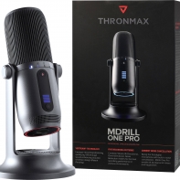 купить Микрофон Thronmax M2-G Mdrill One Slate Gray 48Khz <конденсаторный, всенаправленный, Type C plug, 3.5mm, RGB> в Алматы фото 1