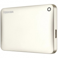 купить Внешний Жесткий диск Toshiba 500Gb 2.5* Canvio Connect II HDTC805EC3AA USB3.0, USB3.1, Золотистый глянцевый.  ПО для резервного копирования предустановлено на HDD.                                                                                        в Алматы фото 2