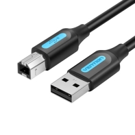 Купить Кабель Vention USB 2.0  A Male to B Male cable, 1.5m, Black, PVC type Алматы