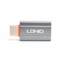 купить Переходник LDNIO LC140 USB A на USB Type-C Адаптор Серый в Алматы фото 2