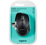 купить Мышь беспроводная Logitech M705 Marathon (1000dpi, 2.4 GHz/USB-ресивер (Logitech Unifying®), 7 кнопок, 2 батареи типа AA) в Алматы фото 2