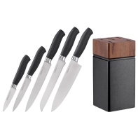 купить Набор ножей Ardesto Black Mars 6 пр., нержавеющая сталь, деревяный блок AR2020SW в Алматы фото 2