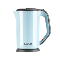 купить Чайник электрический с двойными стенками GALAXY GL0330, 2000Вт, Объем 1,7 л, 220В/50Гц Голубой в Алматы