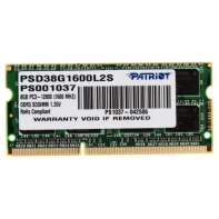 Купить Модуль памяти для ноутбука Patriot SL PSD38G1600L2S DDR3L 8GB Алматы