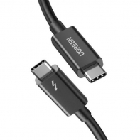 купить Кабель UGREEN US501 USB-C to USB-C Thunderbolt 4 Cable 0.8m (Black), 30389 в Алматы фото 1
