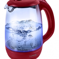 купить Чайник стеклянный LUMME LU-134 красный гранат /  в Алматы фото 1
