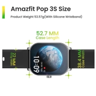 купить Смарт часы Amazfit Pop 3S A2318 Metallic Black в Алматы фото 2