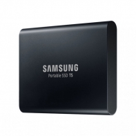 купить Внешний SDD Samsung T5 1Tb MU-PA1T0B/WW USB 3.1 Gen 2 Type-C  Аппаратное AES 256-битное шифрование Цвет: Черный в Алматы фото 1