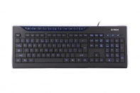 купить Клавиатура A4tech KD-800L USB, BLUE LED-подсветка клавиш, 10 мультимедийных клавиш в Алматы фото 3