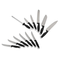 купить Набор ножей Ardesto Gemini Gourmet 14 пр., нерж.сталь, пластик, каучуковый блок AR2114SW в Алматы фото 3