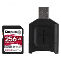 купить Карта памяти SD, Kingston Canvas React Plus, 256GB, SDR2/256GB, UHS-II, R300/W260 + USB Adapter в Алматы фото 2