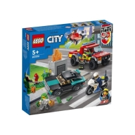 купить Конструктор LEGO City Пожарная бригада и полицейская погоня в Алматы фото 2
