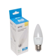 Купить Эл. лампа светодиодная SVC LED C35-7W-E27-3000K, Тёплый Алматы