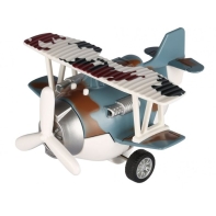 Купить Самолет металический инерционный Same Toy Aircraft cиний со светом и музыкой SY8015Ut-4 Алматы