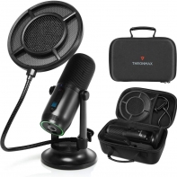 купить Микрофон Thronmax M2 Mdrill One Kit Black 48Khz <конденсаторный, всенаправленный, Type C plug, 3.5mm, RGB> в Алматы фото 1