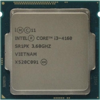 купить Процессор Intel 1150 i3-4160 3M, 3.60 GHz HD4400 oem 2 Core Haswell (i3-4160 oem) в Алматы фото 1