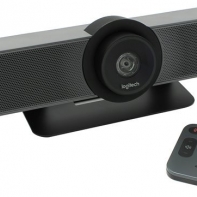 купить Веб-камера для видеоконференций Logitech MeetUp (Ultra HD 4K, 2160p/30fps, пульт ДУ, интегрированная аудиосистема, USB-кабель 5м, в комплекте крепление и фурнитура для установки на стене) в Алматы