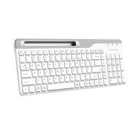 купить Клавиатура беспроводная A4tech FBK25 White Fstyler <BT+2,4G> в Алматы фото 3
