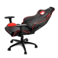 купить Игровое кресло Sharkoon Elbrus 2 Black/Red <Синтетическая кожа, Газлифт 4, подлокотник 3D> в Алматы фото 3